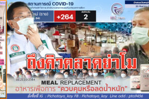 ตลาดย่าโมเจอติดเชื้ออีก 14 ราย ติดเชื้อกระจายไม่หยุดยั้ง !! ติดเชื้ออีก 264ราย หายป่วย 245ราย เสียชีวิต 2ราย!! (คลิกอ่าน)