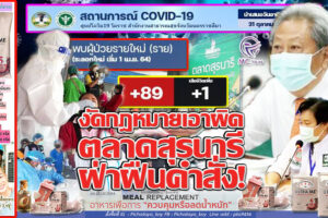 งัดกฎหมายเอาผิด’ตลาดสุรนารี’ ฝ่าฝืนคำสั่งปิดตลาด  ขณะที่โควิดยังระบาดไม่เลิก ล่าสุดคลัสเตอร์โรงพัก ผู้ต้องขัง‘กัมพูชา’ทำคนงานติดเชื้อทั้งแคมป์!!(คลิกอ่าน)