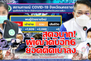 ยอดติดเชื้อแผ่วอีกวัน 2,088 ราย ผู้สูงอายุสังเวยชีวิตดั่งใบไม้ร่วงอีก 6ราย คุณตา-คุณยายล้วนไม่ได้ฉีดวัคซีน !!(คลิกอ่าน)
